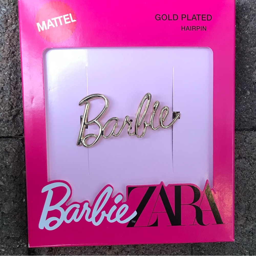 🆕 ZARA BARBIE™ MATTEL GOLD-PLATED HAIRPIN/HAIR CLIP- SPECIAL COLLECTION- NWT!